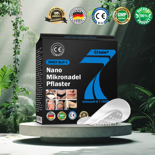 CROAIE® 💦 Nano-Mikronadel-Pflaster mit SMGT-GLP-1 & Matrixyl 3000 – Zur Gewichtsreduktion, Hautstraffung & Blutzuckerregulierung, ohne Injektion, sichtbare Ergebnisse in 7 Tagen